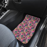 Hibiscus Pattern Print Design 03 Front Car Mats