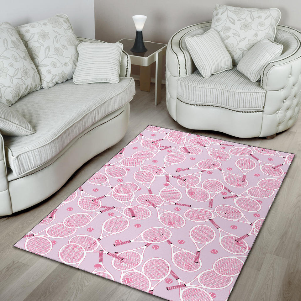 Tennis Pattern Print Design 02 Area Rug