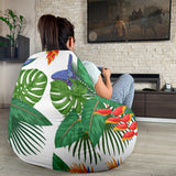 Heliconia Butterfly Leaves Pattern Bean Bag Cover