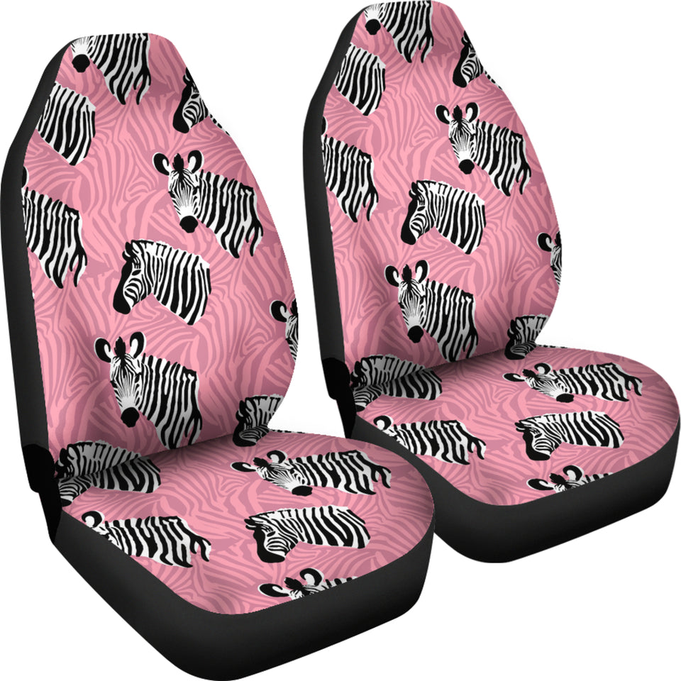 Zebra Head Pattern Universal Fit Car Seat Covers