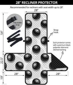 Bowling Ball Pattern Recliner Cover Protector