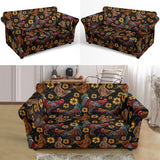 Rooster Chicken Flower Pattern Loveseat Couch Slipcover