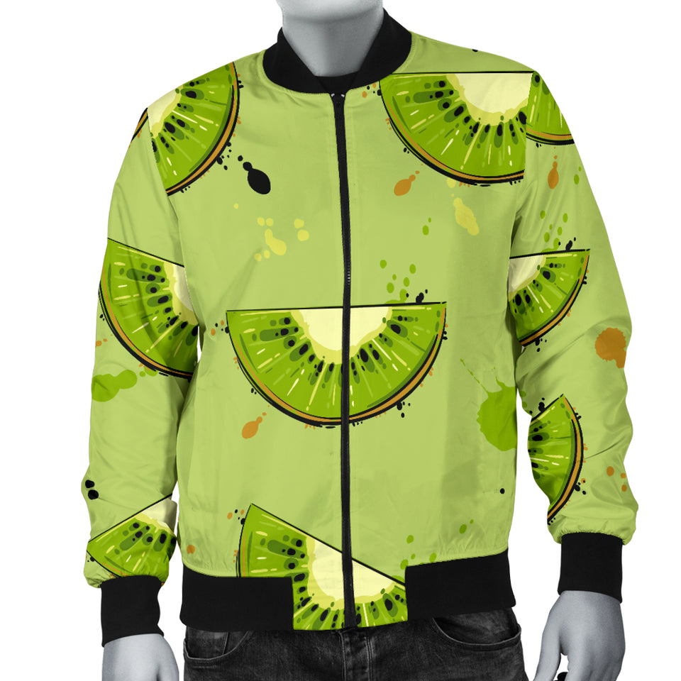 Kiwi Pattern Background Men Bomber Jacket