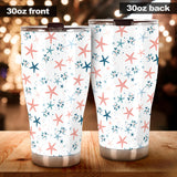 Starfish Pattern Background Tumbler