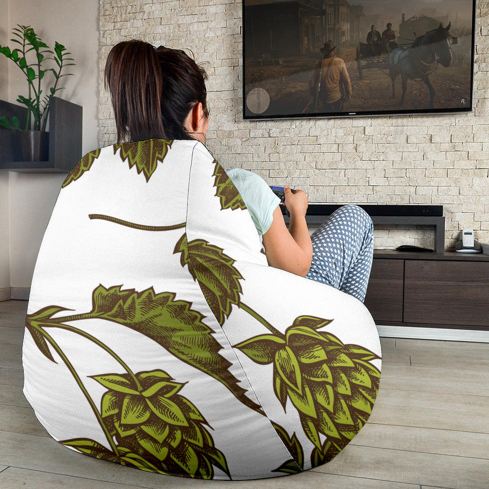 Hop Leaves Pattern Bean Bag Cover