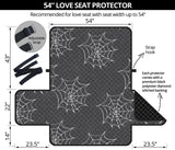 Cobweb Spider Web Pattern Loveseat Couch Cover Protector