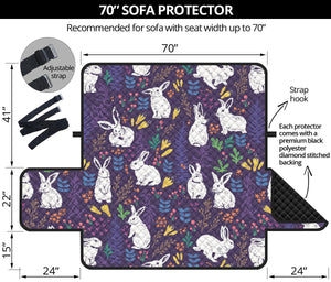 Rabbit Leaves Pattern Sofa Cover Protector