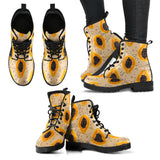 Papaya Pattern Leather Boots