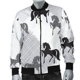 Horse Pattern Men Bomber Jacket