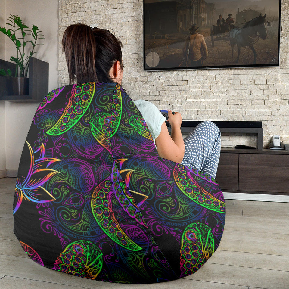 Sea Turtle Pattern Bean Bag Cover