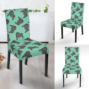 Piano Pattern Print Design 04 Dining Chair Slipcover
