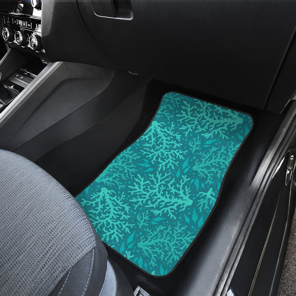 Coral Reef Pattern Print Design 01 Front Car Mats