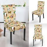 Guinea Pig Pattern Print Design 02 Dining Chair Slipcover