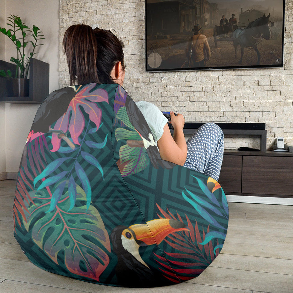 Toucan Pattern Bean Bag Cover