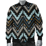 Zigzag Chevron African Afro Dashiki Adinkra Kente Men Bomber Jacket