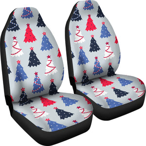 Christmas Tree Star Pattern Universal Fit Car Seat Covers