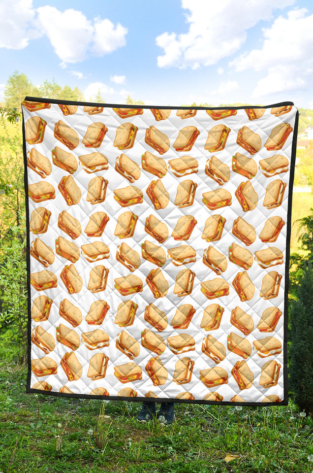 Sandwich Pattern Print Design 01 Premium Quilt