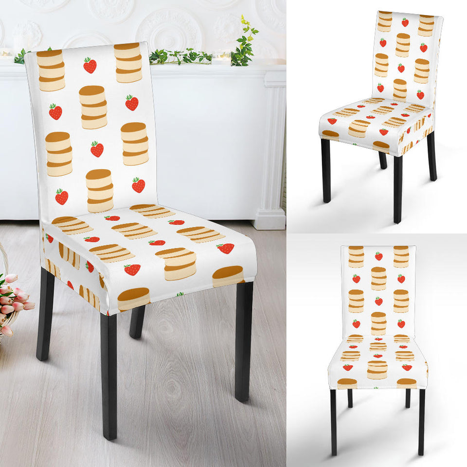 Pancake Pattern Print Design 02 Dining Chair Slipcover