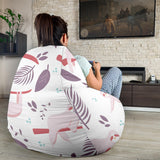 Sloth Leaves Pattern Bean Bag Cover