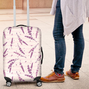 Lavender Pattern Stripe Background Luggage Covers