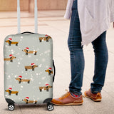 Dachshund Chirstmas Pattern Luggage Covers