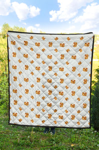 Pancake Pattern Print Design 03 Premium Quilt