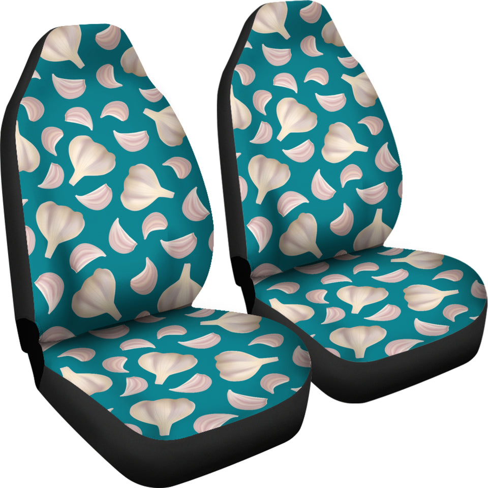 Garlic Pattern Background Universal Fit Car Seat Covers