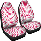 Heart Wave Pattern Universal Fit Car Seat Covers