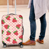 Strawberry Pattern Stripe Background Luggage Covers