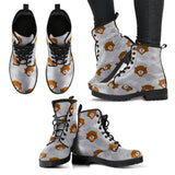 Cute Otter Pattern Leather Boots