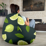 Lime Leaves Pattern Bean Bag Cover