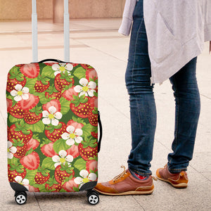 Strawberry Leaves Flower Pattern Luggage Covers