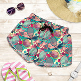 Tennis Pattern Print Design 01 Women Shorts