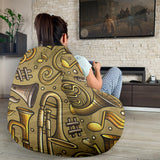 Saxophone Gold Pattern Bean Bag Cover