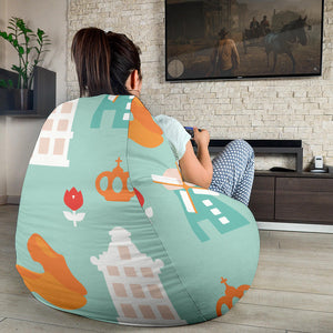 Windmill Pattern Theme Bean Bag Cover