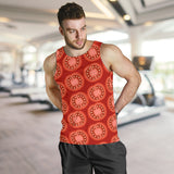 Sliced Tomato Pattern Men Tank Top