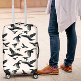 Crow Water Color Pattern Luggage Covers