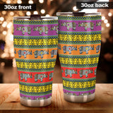 Rhino African Afro Dashiki Adinkra Kente Pattern Ethnic Motifs Tumbler