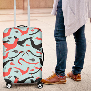 Sea Lion Pattern Theme Luggage Covers