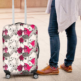 Horse Head Rose Pattern Luggage Covers