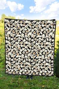 Popcorn Pattern Print Design 02 Premium Quilt