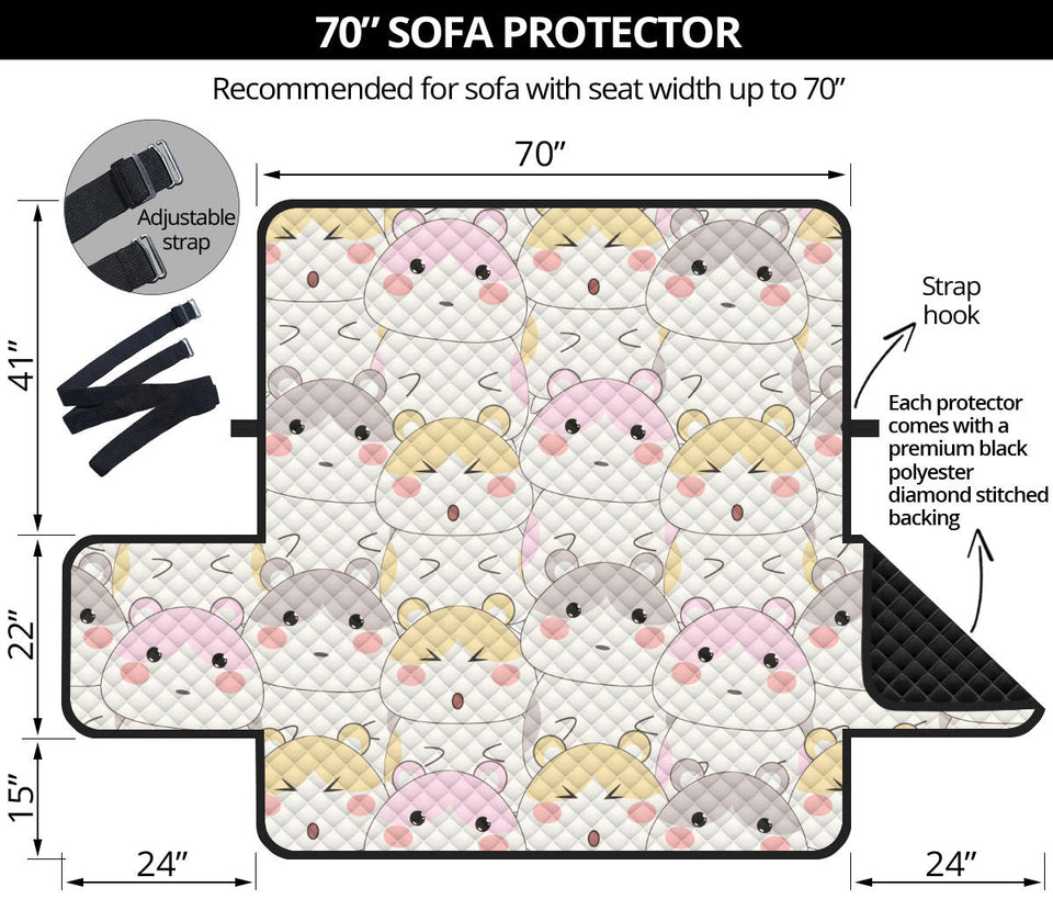 Hamster Pattern Sofa Cover Protector