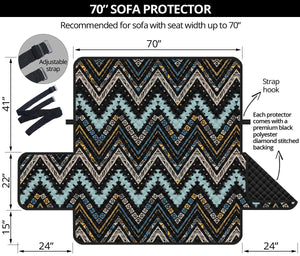 Zigzag Chevron African Afro Dashiki Adinkra Kente Sofa Cover Protector
