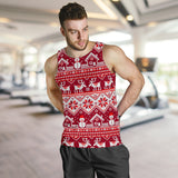 Snowman Sweater Printed Pattern Men Tank Top