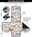 Shiba Inu Pattern Chair Cover Protector