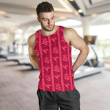 Heliconia Pink Pattern Men Tank Top