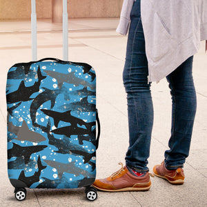 Shark Pattern Background Luggage Covers