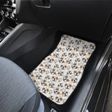 English Bulldog Pattern Print Design 01 Front Car Mats