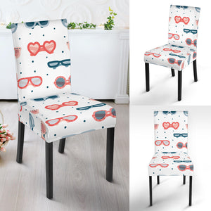 Sun Glasses Pattern Print Design 02 Dining Chair Slipcover