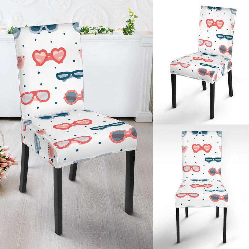 Sun Glasses Pattern Print Design 02 Dining Chair Slipcover